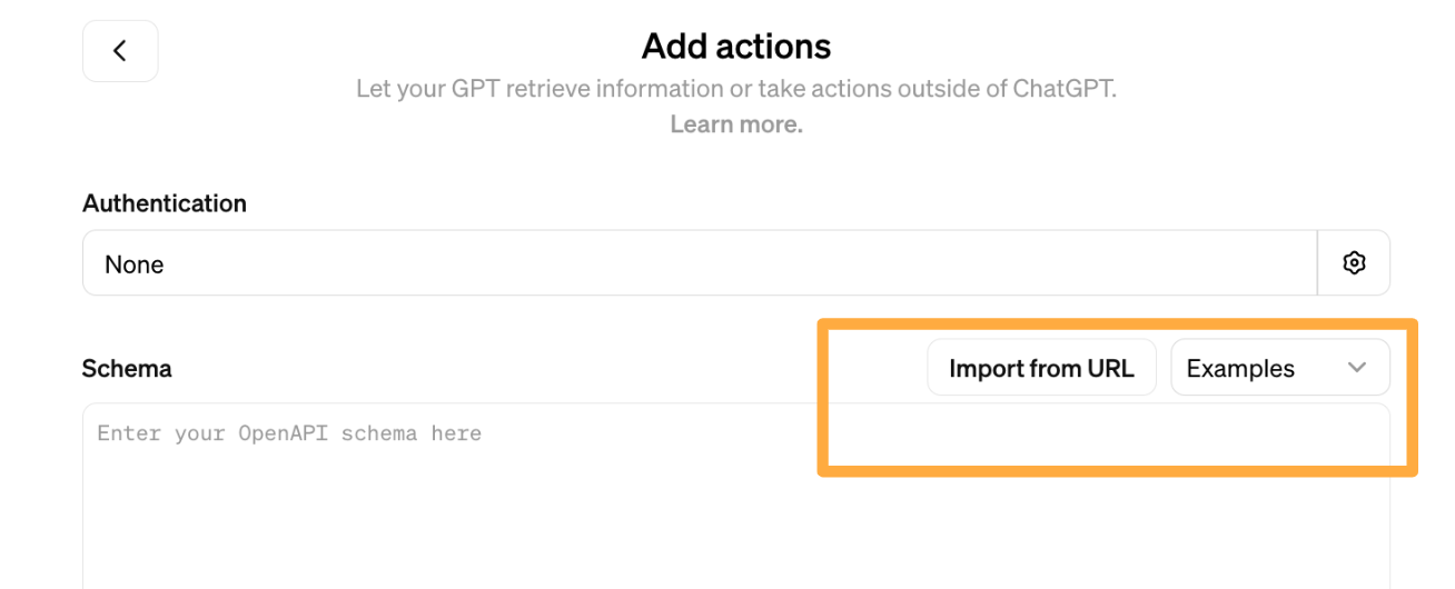 GPTs Zapier Action Import URL